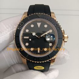 Men Automatic Watch Men's 40mm Sapphire Glass Rose Gold Black Dial Oysterflex Strap V12 904L Steel Cal.3135 Movement Mechanical Watches Wristwatches