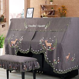 Other Housekeeping Organisation Half and Full Piano Cover with Stool Style Contains Romantic Natural Rural Cartoon European Lace Dust Proof s 221111