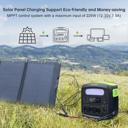 DE warehouse Durable Portable power station 1280Wh lithium iron phosphate battery 1200W Emergency energy storage 230v outdoor Support Solar Power Generator