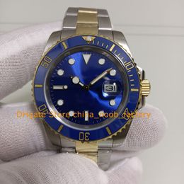 9 Colour Men's Automatic Watches In Box Men Date 40mm Ceramic Two-Tone Gold Steel Blue Dial Wristwatches Mens Mechanical Watch