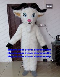 White Goat Sheep Ram Ewe Mascot Costume Adult Cartoon Character Outfit Suit Live-dressed Tourist Attractions zx1778