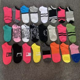 NEW Multicolor Ankle Socks With Cardboad Tags Sports Cheerleaders Black pink Short Sock Girls Women Cotton Sports Socks Skateboard Sneaker FY7266