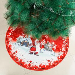 Christmas Decorations Beautiful Floor Mat Soft Washable Tree Pad Xmas Indoor Ornament Santa Claus Elk Skirt