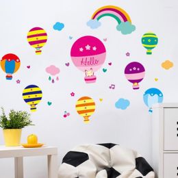 Wall Stickers Kindergarten Decoration Air Balloon Bedroom Children's Room Cartoon Animal