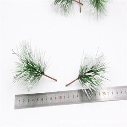 Christmas Decorations Garden Artificial Plants Home Plastic 50pcs Green Leaves Year Party Tree Yard Branches Decoration
