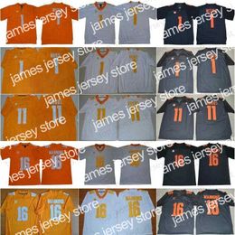 American College Football Wear NCAA Football Jersey 16 Peyton Manning Tennessee Volunteers #1 Jason Witten SEC Men 1 Jalen Hurd Orange Grey White 11 Joshua Dobbs Mens