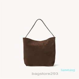 Borse da sera Large NS Park Tote In Chamois Head Layer The Row Ccowhide Single Shoulder BagSera