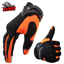 Five Fingers Gloves Summer Motorcycle Full Finger Motorbike Equipment Touchscreen Sports Protect Glove Breathable Motocross 221110