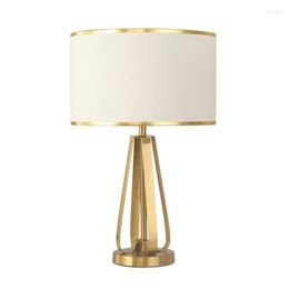 Table Lamps Luxury Lamp Bedroom Modern Warm Romantic Living Room With Night Stand Nordic Gold Iron