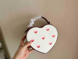 Shopping Bags Heart Love Bags Wallets Designer Texture Bags Mini Luxury Crossbody Shoulder Phone Lady Handbags Tiny Coin Chain Purses 220818