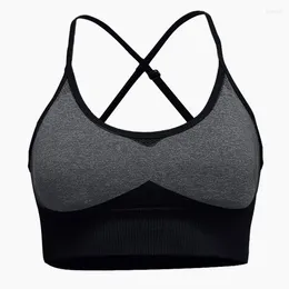 Bustiers & Corsets 2022 European And American Quick-drying Vest Beauty Back Outdoor Professional Sports Running Seamless Fitness Bra