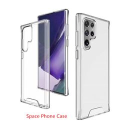 Premium Transparent Rugged Clear Shockproof SPACE Phone Cases Cover For Samsung S22 S21 S20 Note20 Ultra iPhone 14 13 12 11 Pro Max XR XS X 6 7 8 Plus