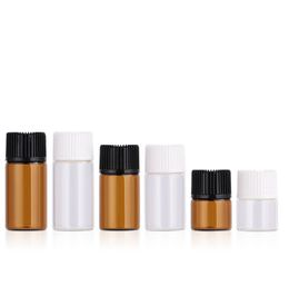 1000pcs 3ml Empty Glass Essential Oil Bottle Thin Glass Small Perfume Vials Sample Test Bottles