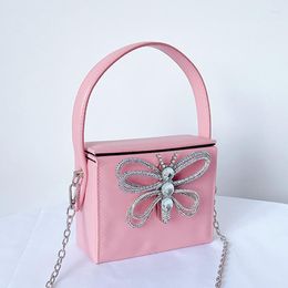 Evening Bags Designer Diamonds Butterfly Women Rhinestone Box Handbags Bow Lady Crystal Wedding Party Clutch Purse