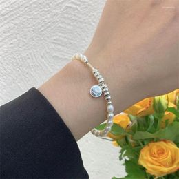 Link Bracelets Mini Bead Bracelet Good Luck Pendant Chain 925 Silver Jewellery For Fashion Women Ladies Birthday Party Gifts Accessories 2022