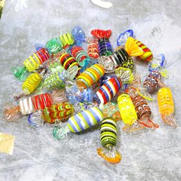 Decorative Figurines 12pcs Vintage Creative Murano Style Glass Sweets Candy Craft Ornament For Home Party Wedding Christmas Festival