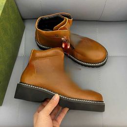 Brand Boots designer design autumn winter Womens mans Fashion leather shoes Ankle boots are everywhere size38-45