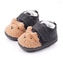 First Walkers Cute Born Baby Shoes Winter Warm Cartoon Girl Boy Infant Toddler Moccasins Schoenen Meisje