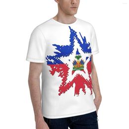 Men's T Shirts Promo Baseball Haiti Flag Star T-shirt Cute Shirt Print Sarcastic R333 Tops Tees European Size