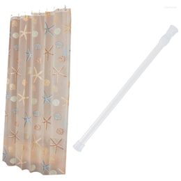 Shower Curtains 1 Set Modern Curtain Starfish Partition Fresh & Pcs Rod