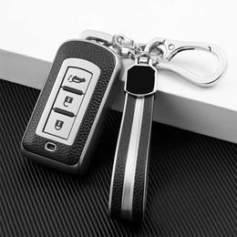 Car Key TPU Leather New Car Key Case Cover For MITSUBISHI OUTLANDER 3 ASX Colt Lancer 10 EX Grandis Pajero Sport Smart 3 Button Auto Bag T221110