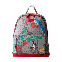 Backpack Large Capacity Travel Duffel Shoulder Bags Handbag Canvas Fashion Letter Print Floral Pattern Lady Back Pack Genuine Leather Bag