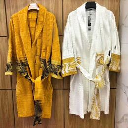 2022colors 100% cotton Top quality women men Bath Robe European and American style Supplies F M---3XL