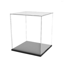 Jewellery Pouches Clear Acrylic Box Organising Home Storage For 1/35 Black Base Action Figures