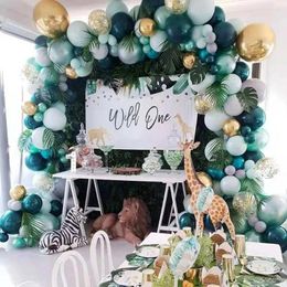 Party Decoration Green Jungle Forest Wedding Birthday Balloon Decor First Decorations Kids Boy Girl Baby Shower Gender Reveal