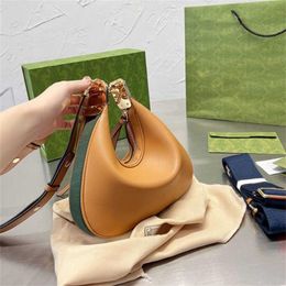 Designer Evening Bags Moon Shoulder bag Underarm Attache Handbag Purse crossbody Bag leather Women Fashion Luxury letters Lady Adjustable straps