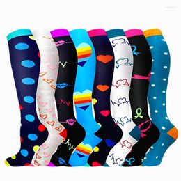 Men's Socks Running Compression 20-30 MmHg For Men Women Nurses Edema Diabetes Varicose Veins Athletic Flight Travel