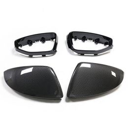 A Class Rearview Side Wing Mirror Shell for Audi A6 A7 A8L S6 S7 S8 RS6 RS7 Car Carbon Fibre Cover Caps 2018-2022