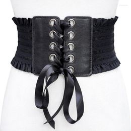 Belts Ladies Fringed Bow Tie Belt Super Wide Girdle Fashion Skirt Bandage Decoration Korean Version Of All-match Female