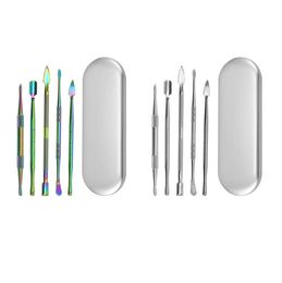 Home Wax Dabber Tool Dab Kit Set Aluminium Box Packaging for Smoking Accessories Vaporizer Pen Atomizer Titanium Nail LT172