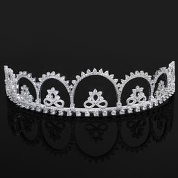 Elegant Crystal Zircon Wedding Crown Hair Jewellery Bridal Headpiece Trendy Tiara and Crowns for Women Birthday Party Gift