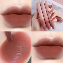 Lip Gloss 6 Colors Velvet Matte Nude Soft Mist Texture Waterproof Long Lasting Color Rendering Liquid Lipstick Korean Cosmetics