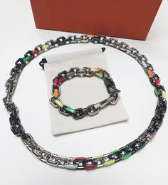 Catena di bracciali in argento moda per uomo donna Fornitura di gioielli di moda con collana in acciaio inossidabile dal design unico