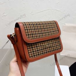 Shoulder Bag Luxury Designer Saddle Bag Hot Ladies High Quality Plat Handbag Fashion Vintage Crossbody Purse Canvas Tote Bag