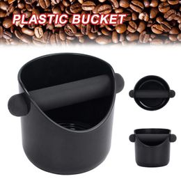 Boîte de résidus de poudre de café Ensemble de cafés noir Deep Bowl non glissant non glissable Knock Bar Coffee Machine Machine Recyclage Bodet Bin Poubelle 3 8xl D3
