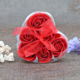 Gift Wrap 20 Boxes Heart Rose Soap Flower For Romantic Bath And Natural