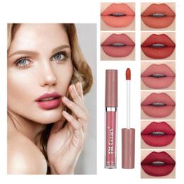 Lip Gloss Matte Non-Stick Cup Lipstick Mud Pearlescent Liquid Waterproof Lips Beauty Cosmetics