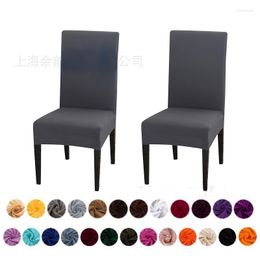 Chair Covers 24 Colors Cover Case Elasticity Seat Protector For El Dining Room Removable Spandex Slipcover Home Decor