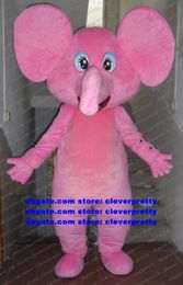 Pink Elephant Elephish Mascot Costume Adult Cartoon Character Outfit Corporate Image Film Advertisement And Publicity zx2146