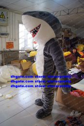 Grey Shark Mascot Costume Adult Cartoon Character Outfit Suit Canvass Business Orders Willmigerl Plying For Hire zx1472