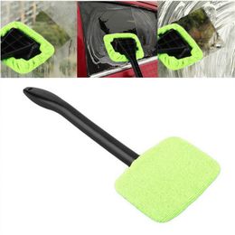 Car Window Cleaner Brushes Kit Windshield Cleaning Wash Tool Inside Interior Auto Glass Wiper With Long Handle Car Accessories For Home Outdoor Kitchen