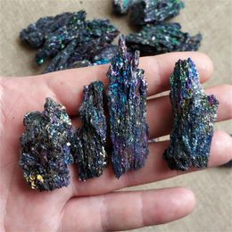 Decorative Figurines Natural Colourful Silicon Mineral Specimen Carbide Quartz Ornaments Healing Stone Decor Teaching Specimens Diy Gifts