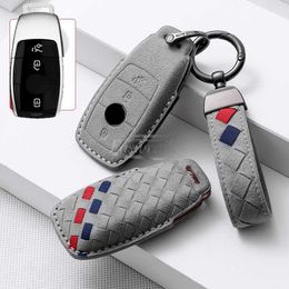 Car Key Alcantara Car Key Case Bag Holder For Mercedes Benz E Class W213 E200 E260 E300 E320 2018 2019 Car Smart Key Accessories T221110