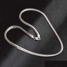 Pendant Necklaces Pendant Necklaces Summer 925 Sterling Sier Fashion Mens Fine Jewellery 5Mm 20 Feet 50 Cm Crystal From S Necklace253Q Dhgwi