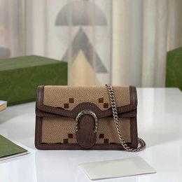 Fashion Lady Designer Messenger Bag Women Luxury Hand Bags Chain Flap Shoulder Crossbody Baguette Bags Purse TopQuality Canvas Real Leather Handbags