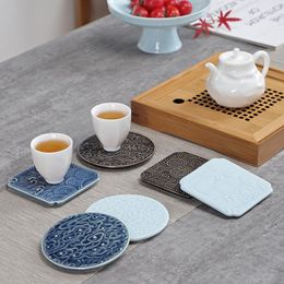 Mugs Small Ceramic Tea Cup Support Ceremony Set Insulation Pot Dining Mat Chinese Style Utensils Coasters